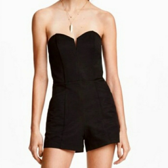 black romper h&m